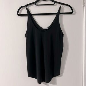 Zara Black Camisole Tank Top Semi Sheer Small